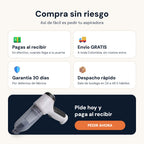Pago contra entrega, envío gratis y garantía de 30 días